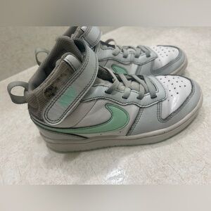 Size 13C - Nike Court Borough 2 Mid Pure Platinum Mint Foam